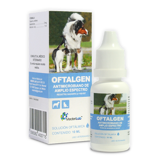 Oftalgen Antibiótico Aminoglucósido Solución Oftálmica 10 Ml - MederiLab Oftalgen Antibiótico Aminoglucósido Solución Oftálmica 10 Ml - MederiLab